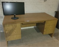 Desk w/ 22" Samsung Monitor
