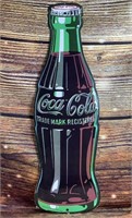 40" 1995 Coca-Cola bottle advertising sign