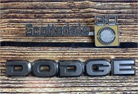 Scottsdale 30 & Dodge Car Badges Emblems