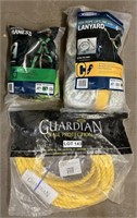 Assortment of Safety Harnesses & Ropes