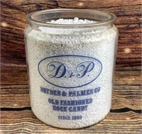 11" Dryden & Palmer Co. Rock Candy Jar
