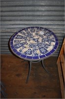 ceramic tile/iron outdoor table with chairs