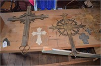 assorted decorative crosses