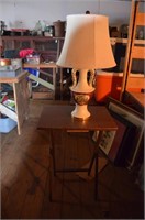 vintage lamp with folding stand
