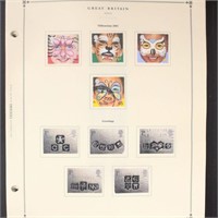 Great Britain Stamps 2001-2012 Collection on pages