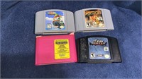 3 Ninitendo 64 Game Cartridges and sega game