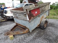 HOME MADE TRAILER FROM OLD DODGE PICKUP BOX