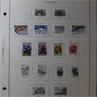 Iceland Stamps 2001-2016 Collection on pages, very
