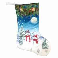 NEW Snowman Christmas Gift Hanging Bag Case