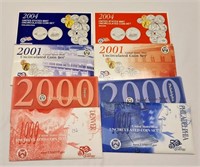 1999, ’00, ’01, ’04 Mint Sets