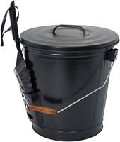 Ash Bucket with Shovel, Black