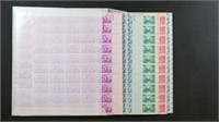 US Stamps FACE VALUE $75+ in  3 cent Mint Sheets,