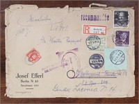 Germany Stamps 2 Registered Covers 1950s to US, 1