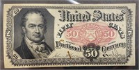 US Paper Money FR1381, 5th Issue AU Bill Couple of