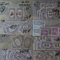 US Stamps 1920s-1940s Used stock in glassines, hun