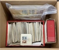 US Stamps Thousands Used off paper in 2 shoe boxes