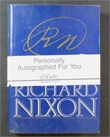 Richard Nixon Autographed Book, "The memoirs of Ri