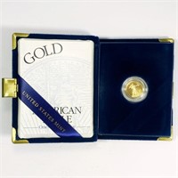 2001-W $5 Gold Eagle, 1/10oz - w/ Cert