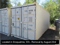 20'L X 8'W X 8'6"H SHIPPING CONTAINER W/DOUBLE