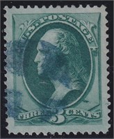 US Stamps #158 Used with thin, reperf at right and