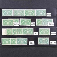 US Special Handling Stamps #QE1-QE4 Mint HR/LH