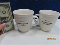 Pair Large STARBUCKS ClassicLogo Coffee Mugs