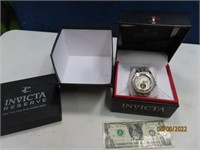New INVICTA RESERVE Watch SilverSpider Dial $$