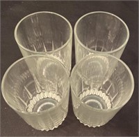 4 small Decorative Glass Cups