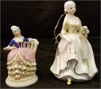 Porcelain figure and porcelain bell ornament