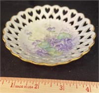 Ceramic Heart Edged Plate