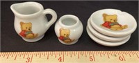 Teddy Bear Tiny Teapot Set