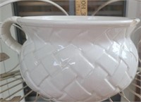 5" Ceramic Solid Woven Basket