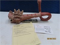 PeruMade NOVICA "Moche Dragon" Pottery Instrument$