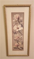 Flower print in frame