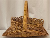 Wicker flower basket and large bread basket