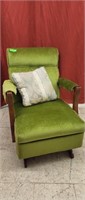 Green Rocking Chair - measures 38" x 27" x 33"
