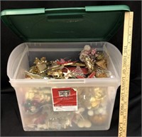 Large box of Christmas Ornaments