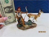 5" Antelope & Pawnee Indian FM Sculpture
