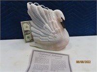 #d Owl Creek Pottery TRUMPTER SWAN 11" Figure $$