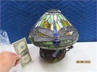 Mint Mosaic 12"x10" TiffanyStyle Table Lamp DGNFLY