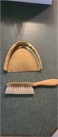 Vintage crumb brush and tray, made in Germany