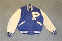 Vintage Peru State College Football Letter Jacket