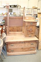 Antique Dresser Dressing Table Oak