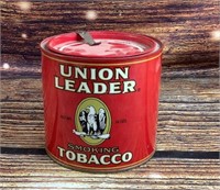 Vintage Union Leader Smoking Tobacco Can