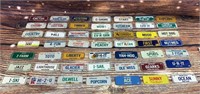 Lot of 49 US State Mini License Plates