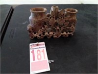Carved Soapstone Vases
