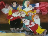 Handcrafted wood Snow White and the 7 dwarfs
