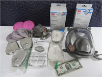 LOT 3M Breathing Respirators and Air Filters~Clean