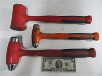 (3) SNAP ON Specialty Hammers & Mallets