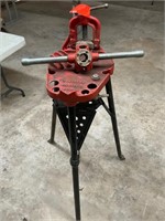 Rigid pipe threader and tristand 1”-2”